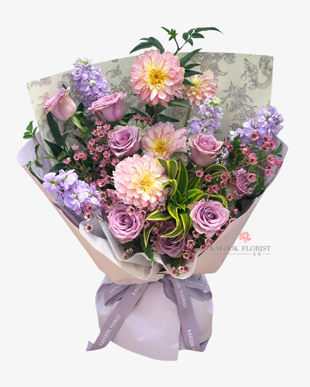 BQ 2092 大麗花玫瑰花束