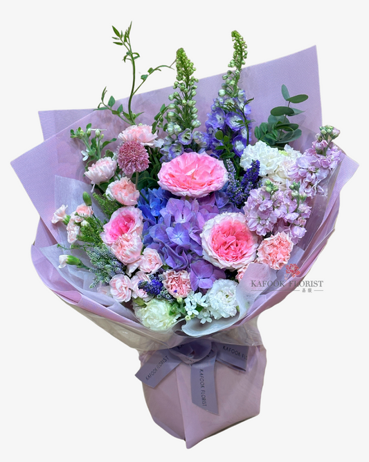 MD 029 康乃馨繡球花束