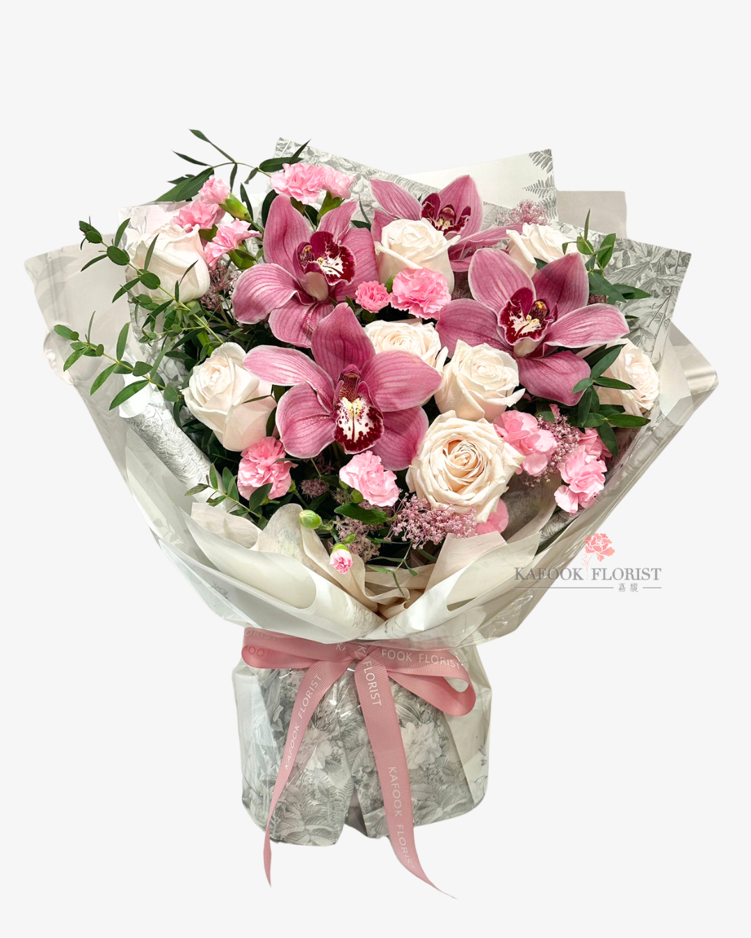 BQ 2089 蕙蘭玫瑰花束