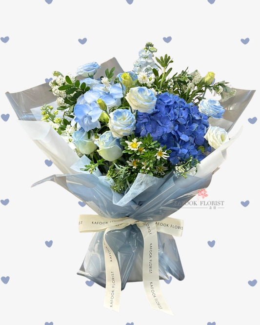 2099 情人節精選 繡球玫瑰花束