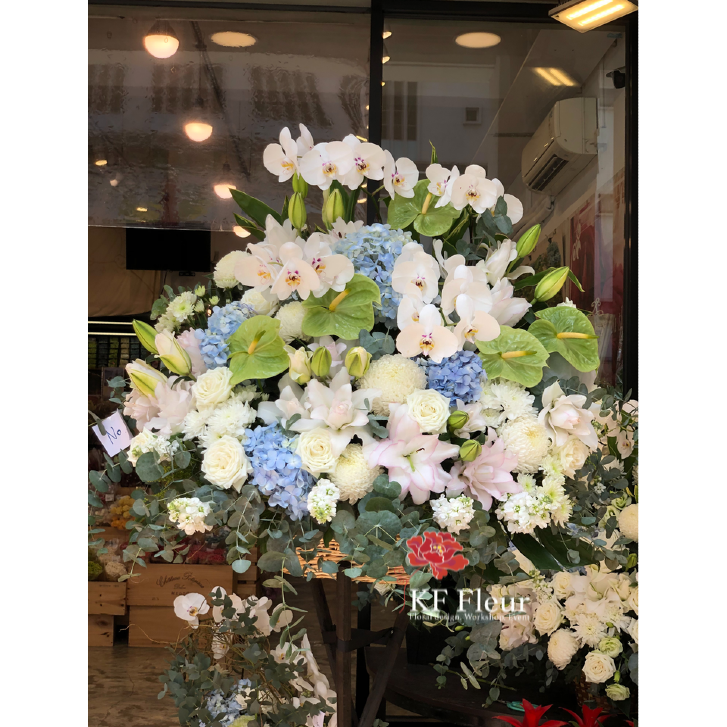 FF 1017 蝴蝶蘭悼念花籃