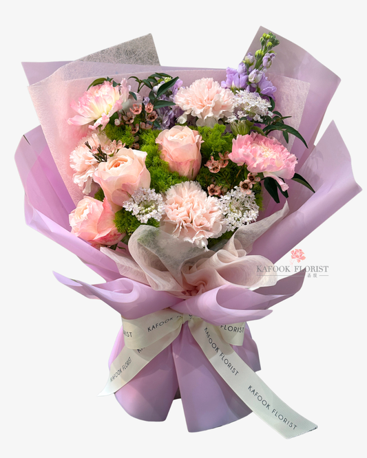 BQ 2109 康乃馨玫瑰花束